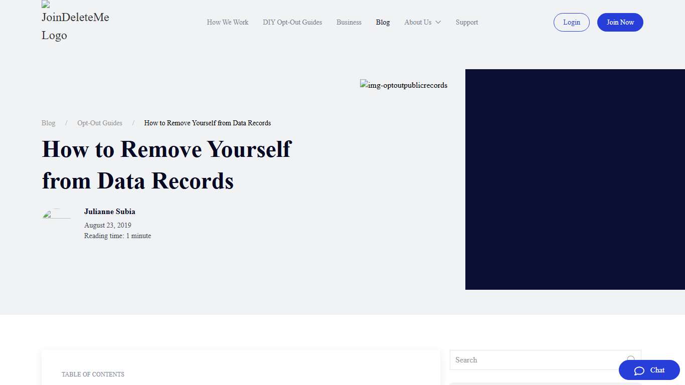 How to Remove Yourself from Data Records [2026] - JoinDeleteMe