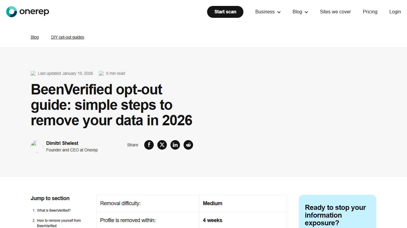 BeenVerified Opt-out Guide: Simple Steps To Remove Your Data In 2026